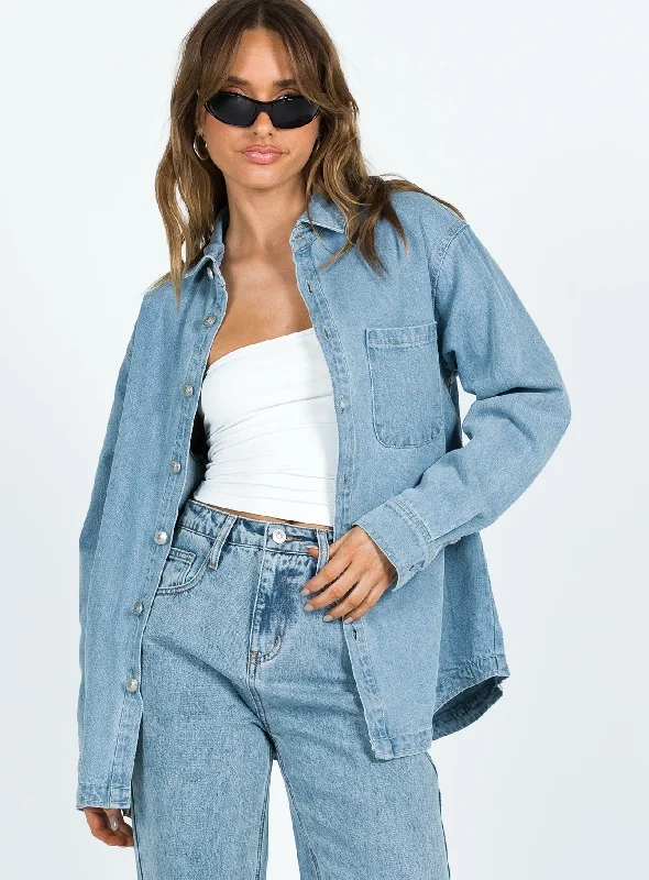 Chic Trends For The Fashion Savvy Lou Jacket Light Wash Denim