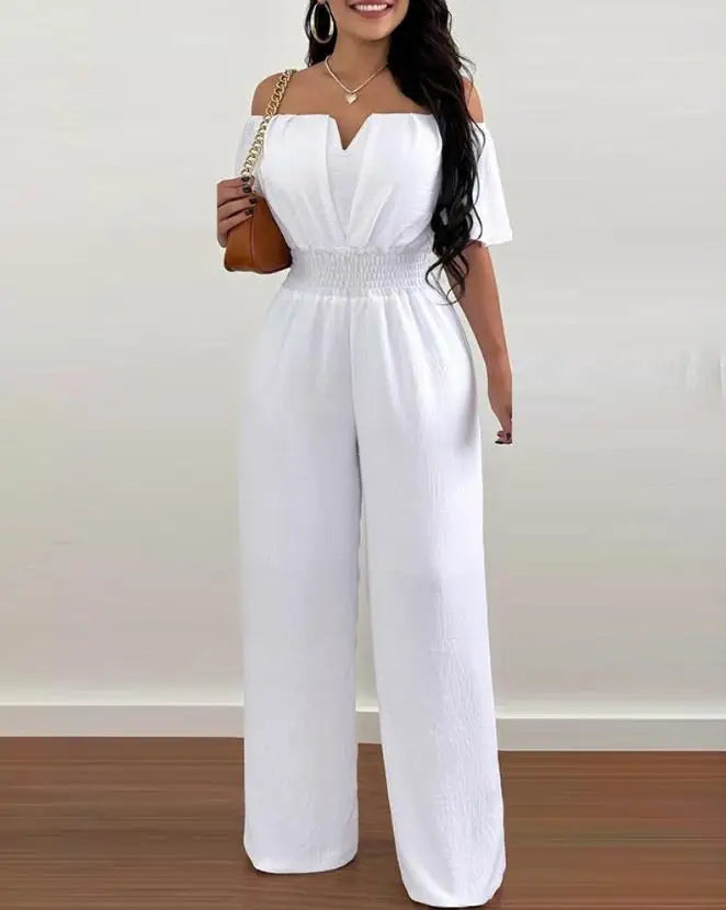 Seasonal Sale Women's Off Shoulders Fashion Designer Rompers Jumpsuits