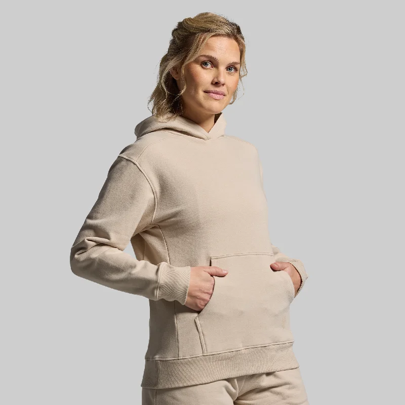 Casual Weekend Relaxed Style Women's Unmatched Hoodie (Pumice)