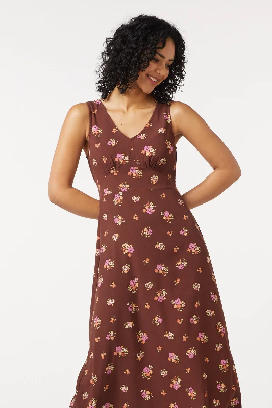 Durable Fashion Picks Ziva Floral Midi Dress