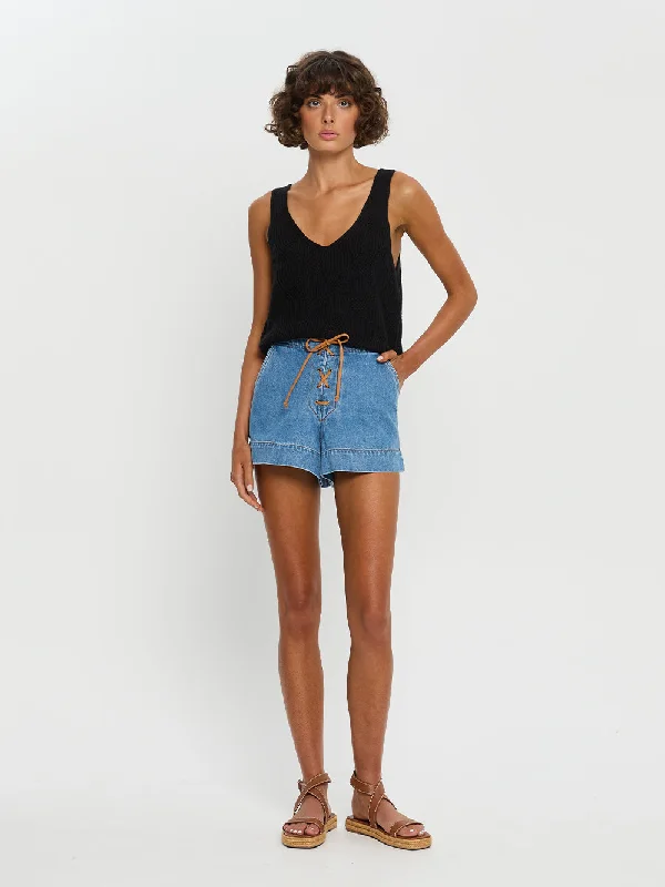 Feminine Elegant Willow Denim Short