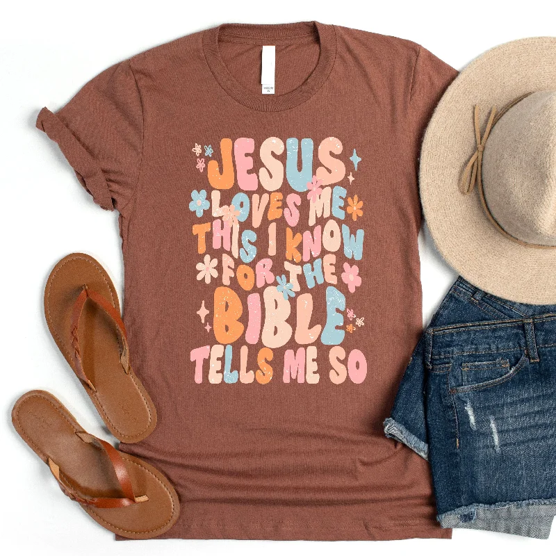 Luxury Comfort Jesus Loves Me Tee