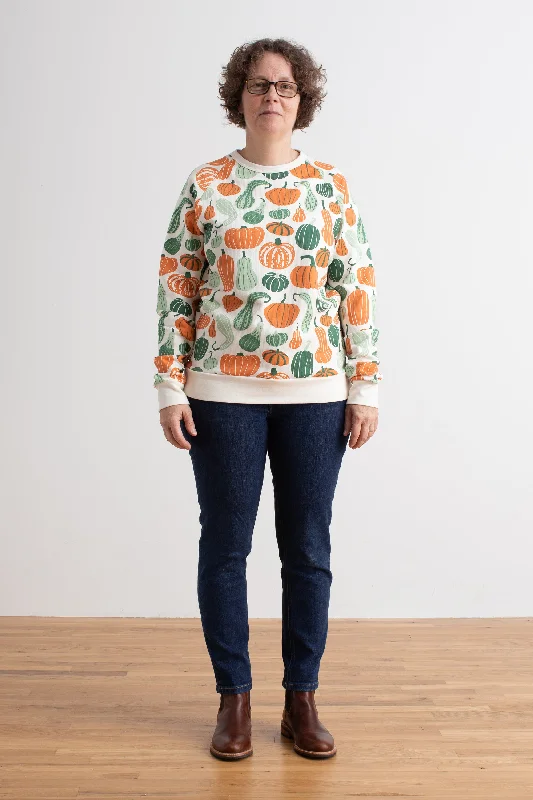 Athleisure Wear Special Offer Adult Sweatshirt - Gourds & Pumpkins Green & Orange