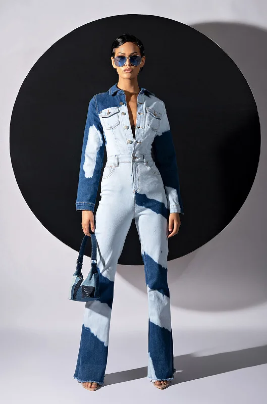 Style Your Wardrobe WHEN I COME AROUND WASHED DENIM JUMPSUIT