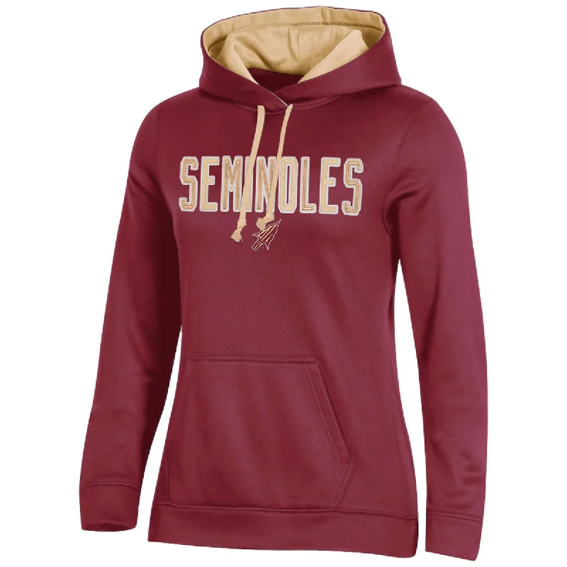 Colorful Clothing Champion Women's Seminoles Arrowhead Design Hood - Garnet