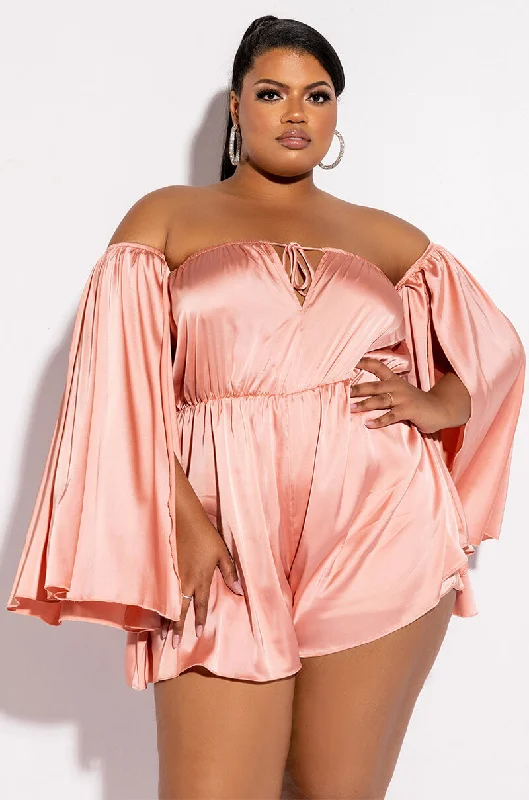 Unbeatable Deals PLUS TAKE YOU THERE OFF THE SHOULDER ROMPER