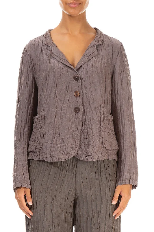 Sale Event, Prices Rock Short Crinkled Truffle Silk Jacket