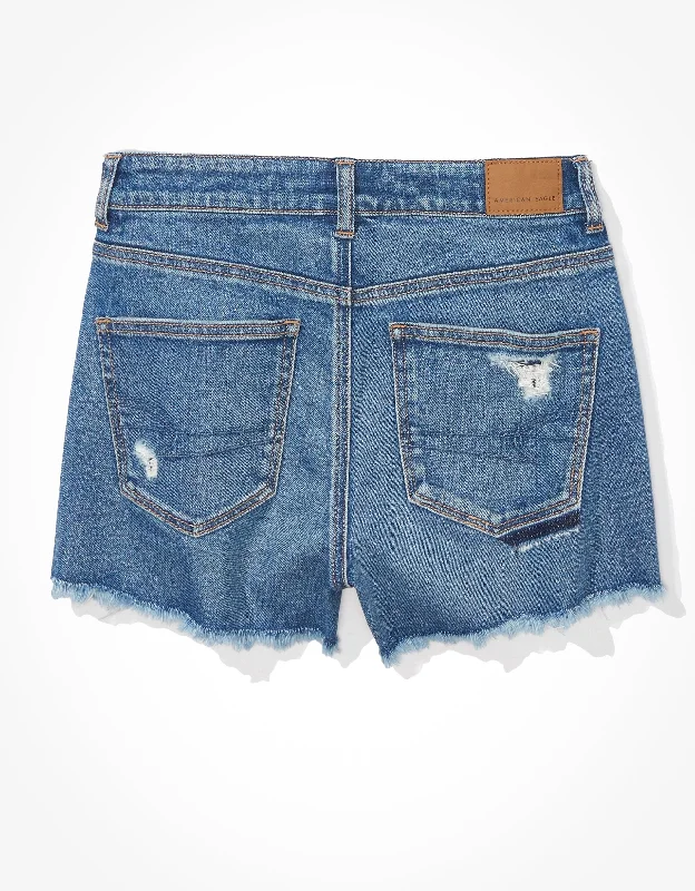 Elegant Details AE Stretch Denim Mom Shorts