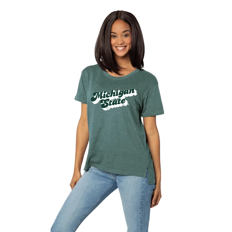 Additional Time-Limited Offers Women's Michigan State Crew Neck T-shirt