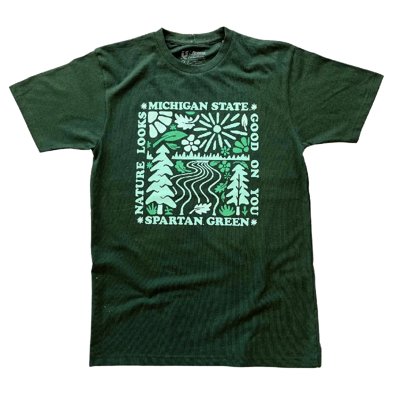 Trend Forward Women's Wear Renew Spartan Green Recycled T-shirt