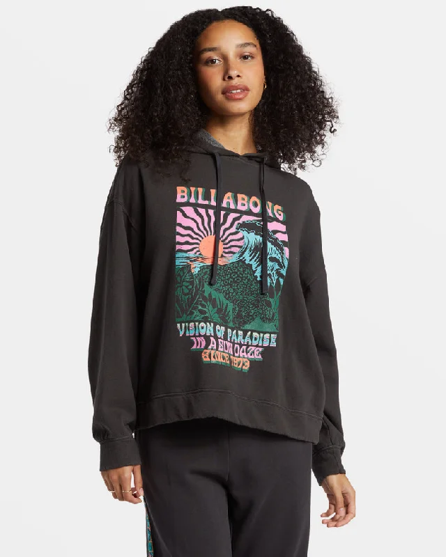 Comfortable Chic Billabong Keep It Up Sweatshirt-Black Sands